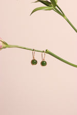 Round Jade Earrings
