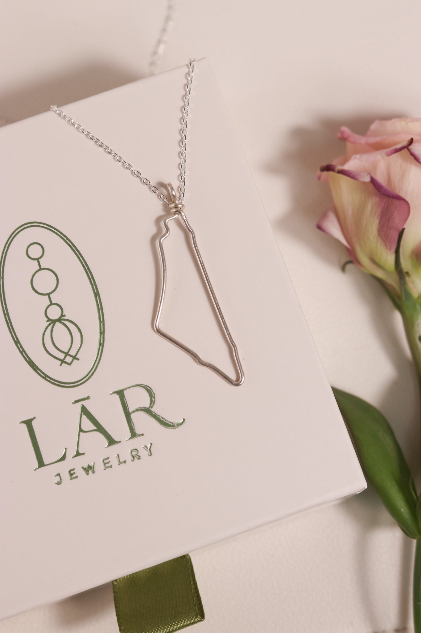 Map of Palestine Necklace