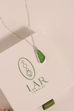 Green Sea Glass Necklace
