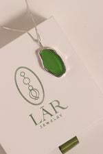Palestine Green Sea Glass Necklace