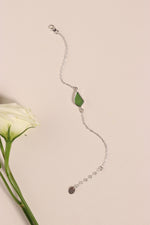 Green Sea Glass Bracelet