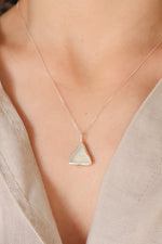 White Sea Glass Necklace