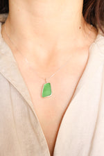 Green Sea Glass Necklace