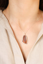 Palestine Brown Sea Glass Necklace