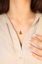 Brown Sea Glass Necklace