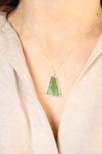 Palestine Green Sea Glass Necklace