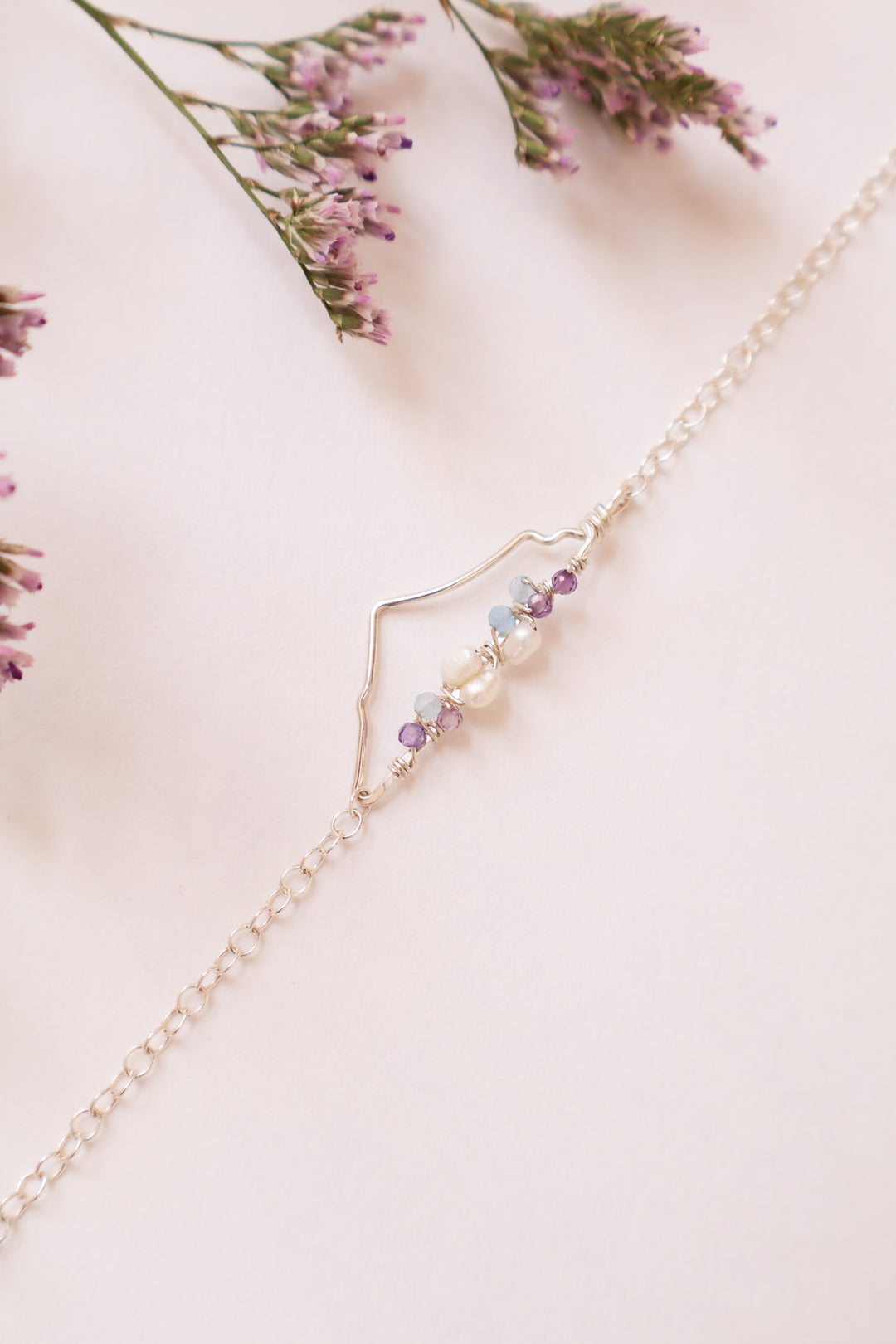 Lilac Map Bracelet