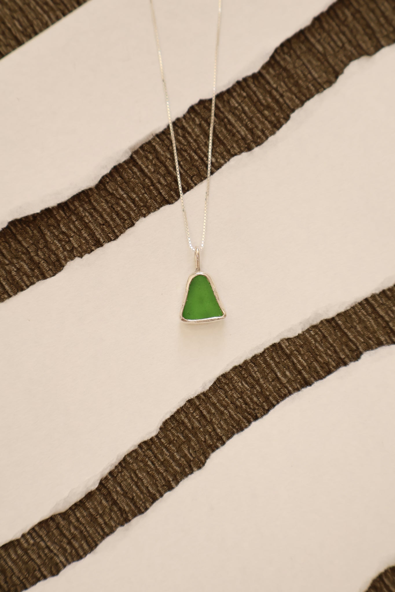 Green Sea Glass Necklace