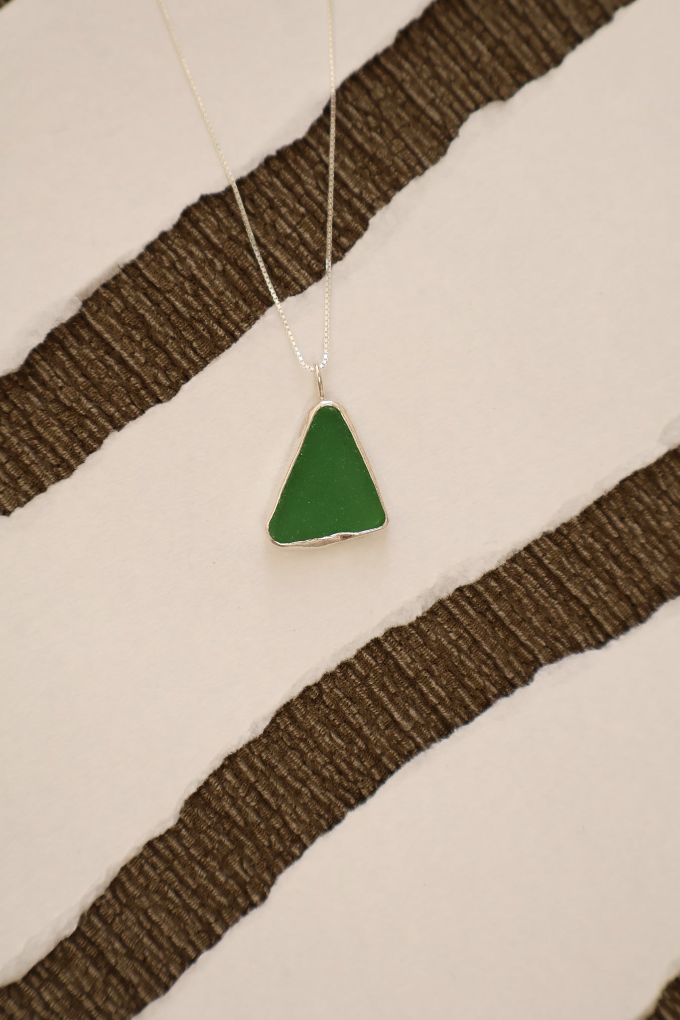Green Sea Glass Necklace