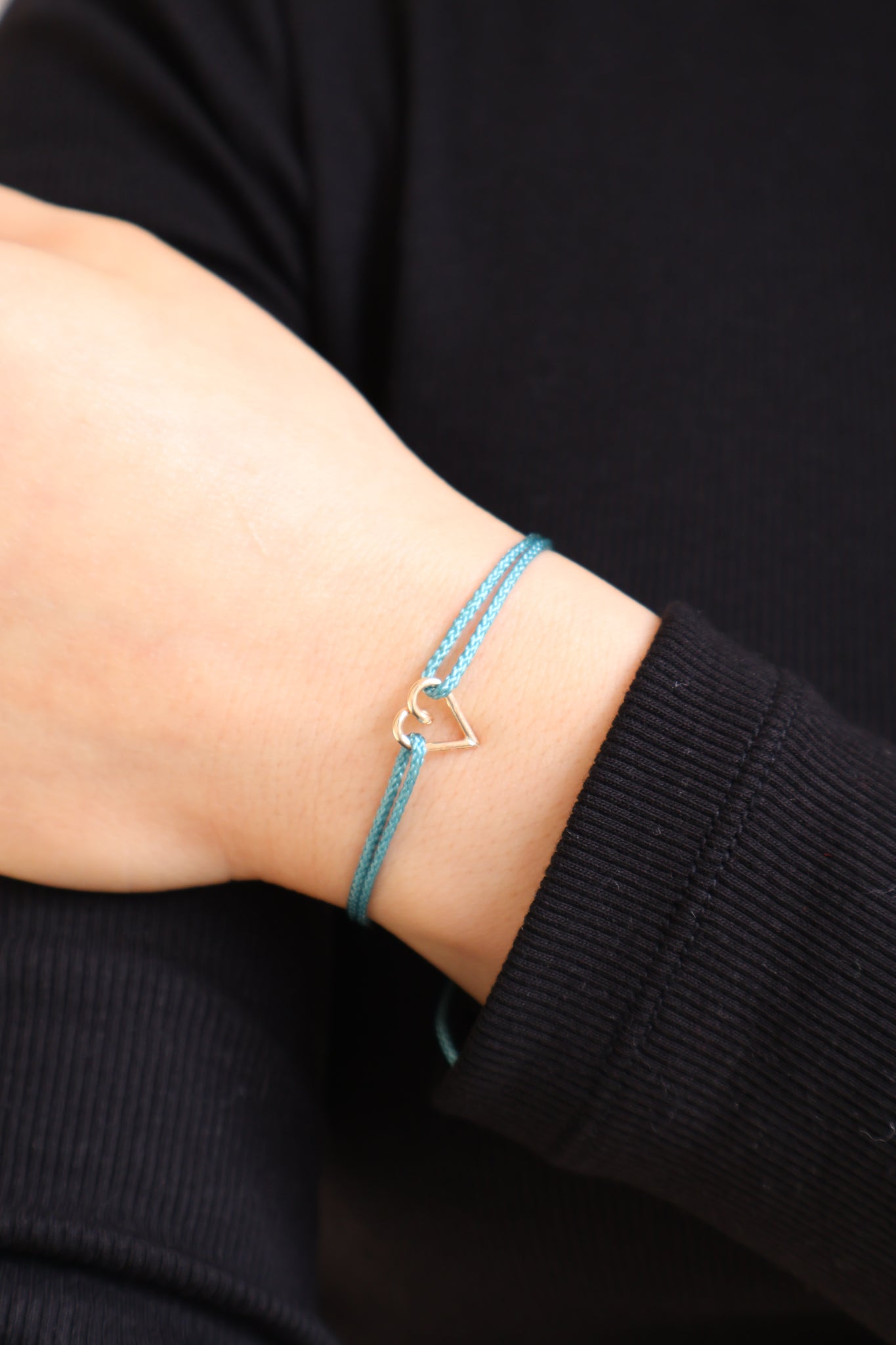 Heart of Gold Rope Bracelet